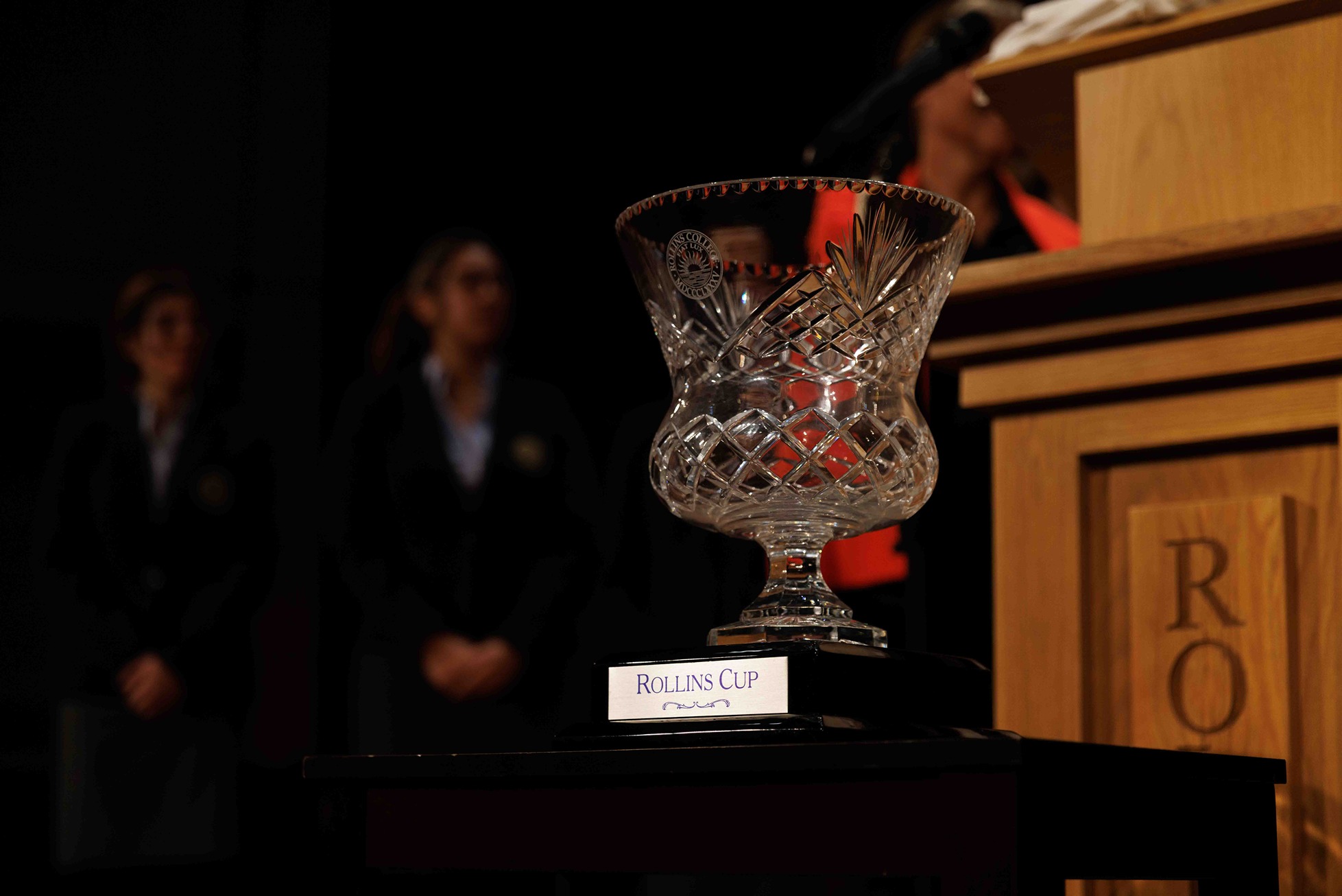 Every year, debating societies from colleges and universities around the world compete for the Rollins Cup.