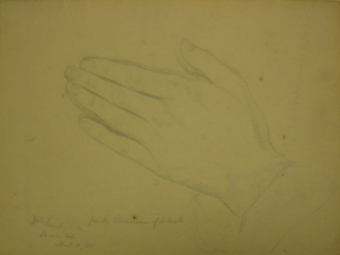 Untitled II (study of praying hands)