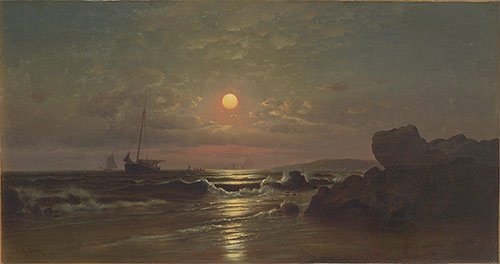 Moonrise on the New England Coast
