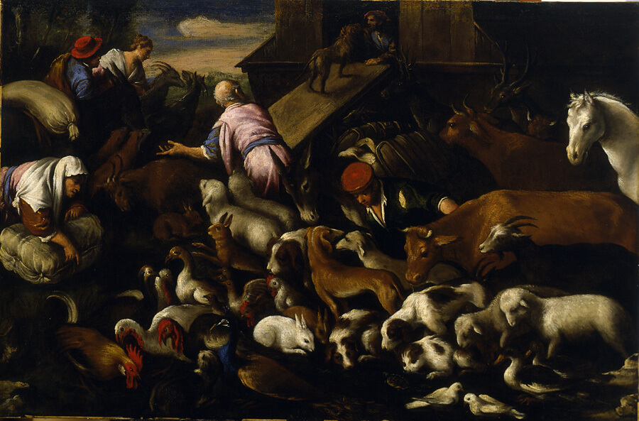 Noah Leading Animals into the Ark