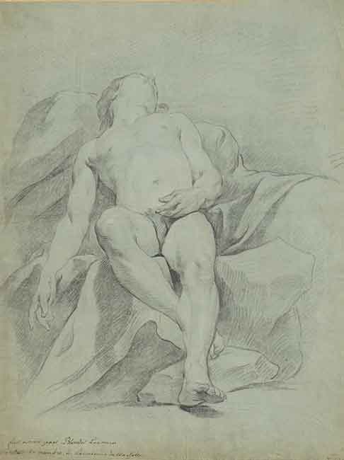 Untitled (Reclining Male Nude)