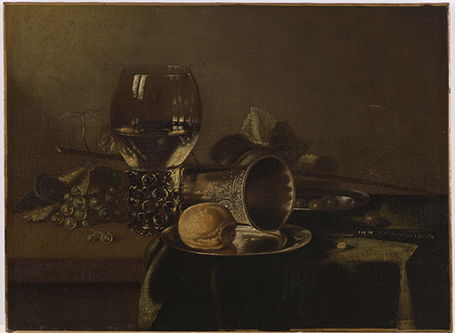 Still Life with Beaker, Glass and Fruit