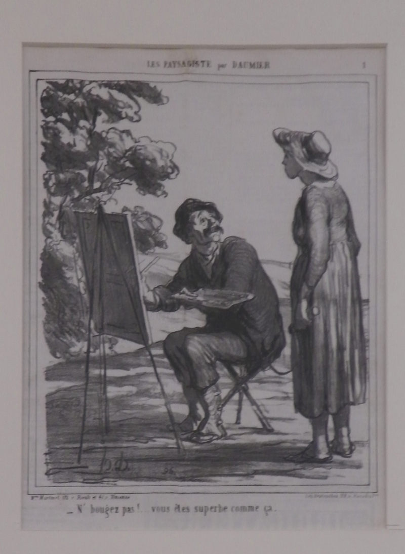 Les Paysagiste[s] par Daumier: - N’ bougez pas!... vous êtes superbe comme (Don’t Move! You’re Perfect like that)