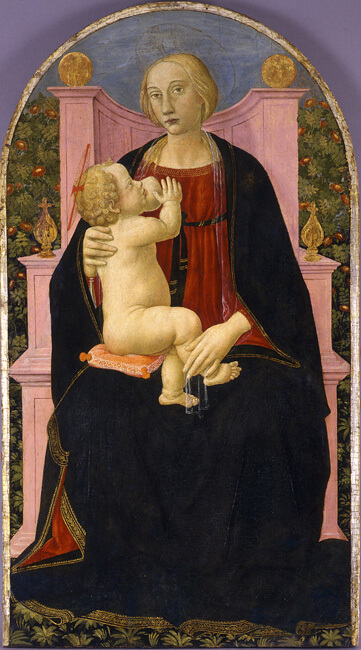Madonna Enthroned Nursing the Christ Child