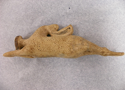 Zoomorphic Alabastron in the Shape of a Rabbit